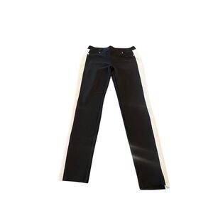 Michael Michael Kors Women's Colorblock Pull-On Pants Black White Small